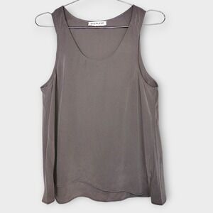 Everlane‎ Womens Tank Sz M Silk Grey Top Blouse Minimalist Casual Elegant Medium